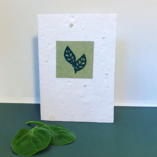 Seeded, spinach greeting card.